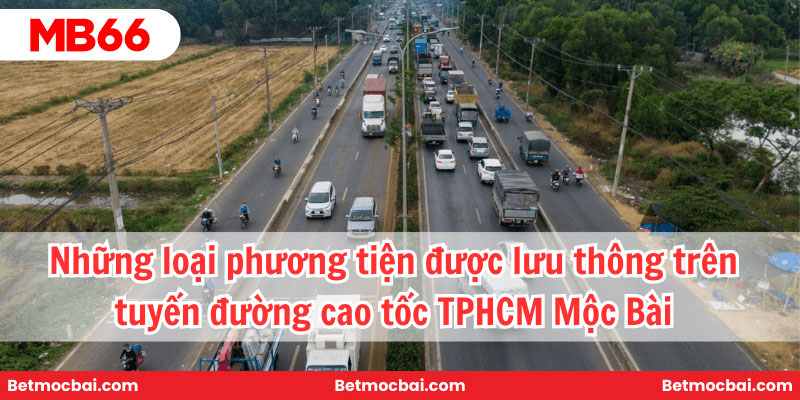 Những loại phương tiện được lưu thông trên tuyến đường cao tốc TPHCM Mộc Bài